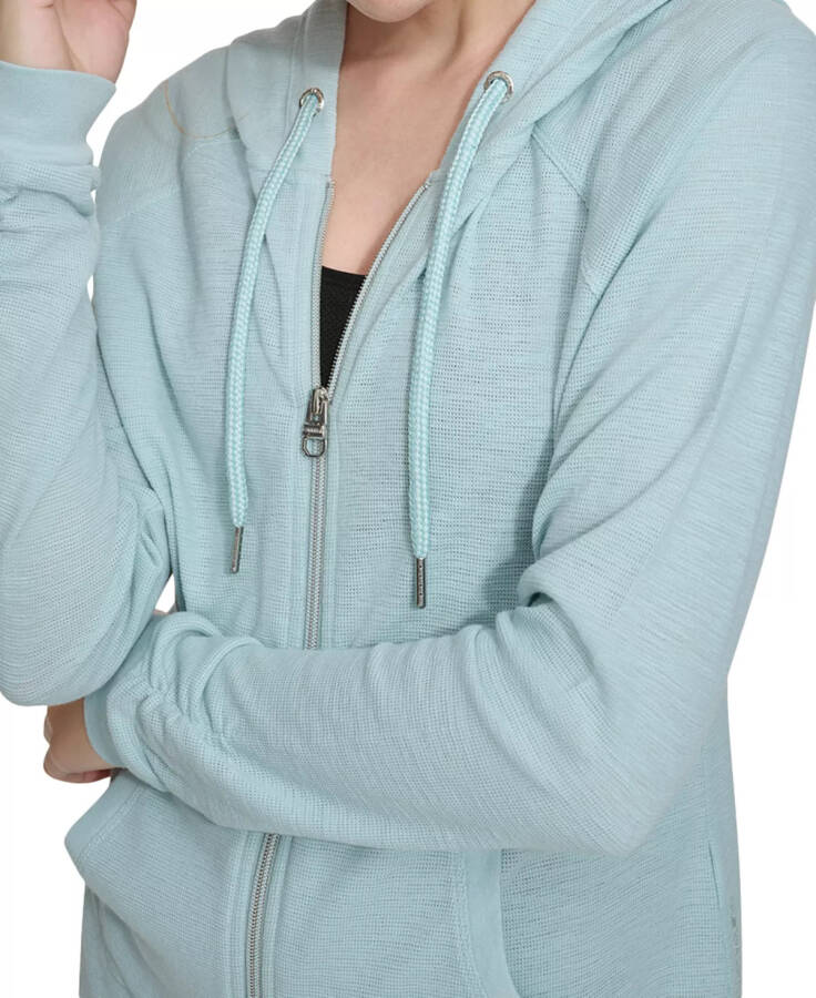 Ruched-Sleeve Zip Hoodie, XS-3X Sea Level - 4