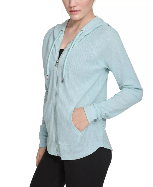 Ruched-Sleeve Zip Hoodie, XS-3X Sea Level - 5