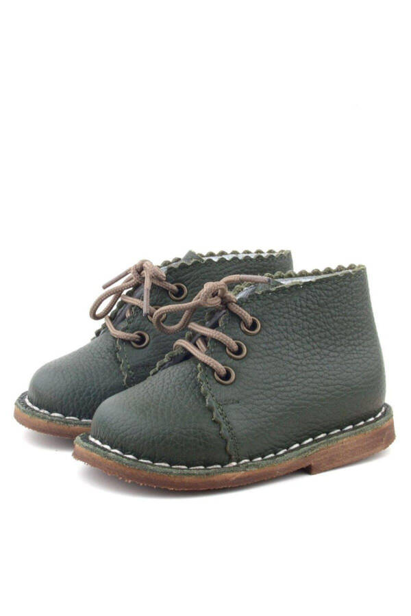 Ручная работа. Настоящие кожаные ботинки для младенцев. - 1