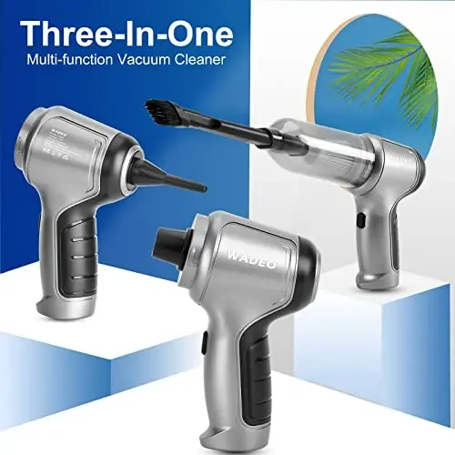 Ручной беспроводной пылесос WADEO, портативный беспроводной автомобильный пылесос 9000PA, мини-пылесос, сверхлегкий 0,7 фунта, универсальный перезаряжаемый ручной пылесос 4-в-1 для автомобиля, дома, уборки шерсти домашних животных - 4