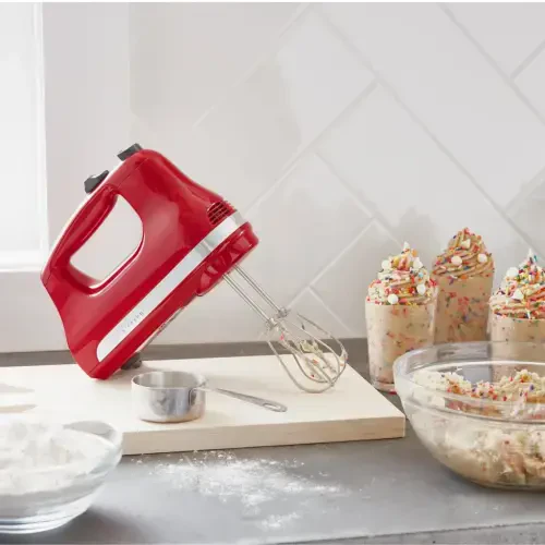 Ручной миксер KitchenAid с 3 скоростями, Императорский красный, KModazone312 - 5