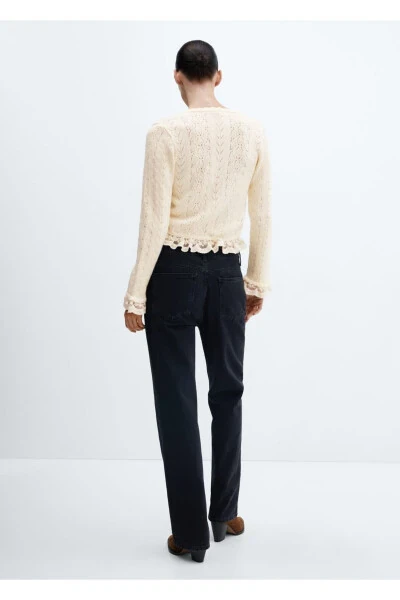 Ruffle Knotted Cardigan - 4