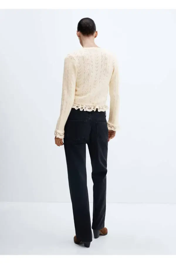 Ruffle Knotted Cardigan - 4