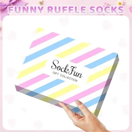 Ruffle paypoqlar - Frilly krujeva sovg'alar, yangi tug'ilgan chaqaloqlar uchun krujeva paypoqlar - 5