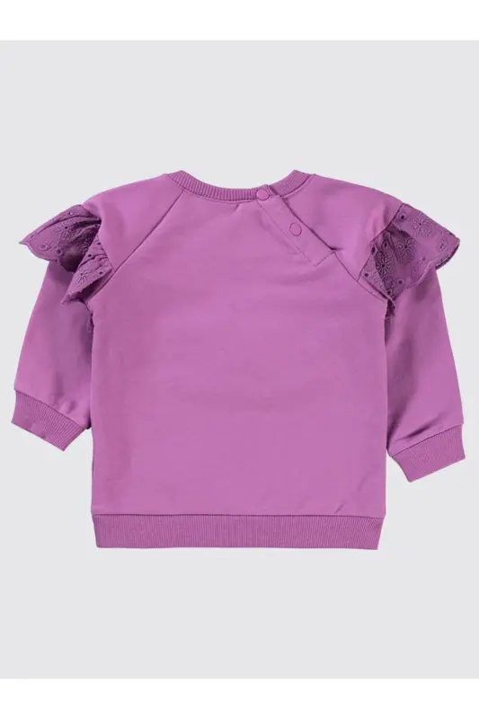 Ruffled 6-18 Months Sweatshirt - Lilac 12-18 Months - Lilac - 2