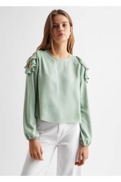 Ruffled Blouse - MANGO TEEN