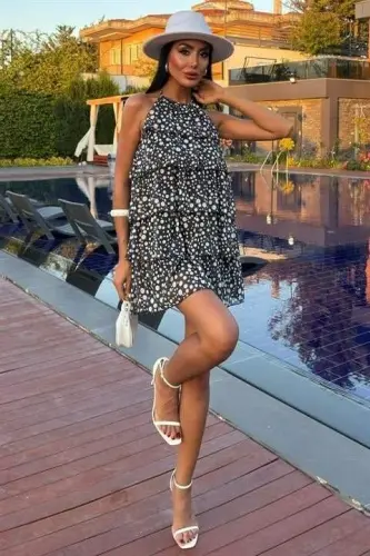 Ruffled Chiffon Dress 2905-08 - 3