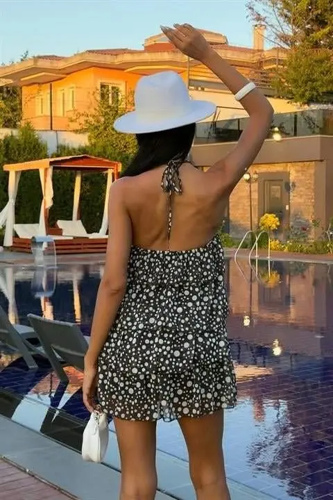 Ruffled Chiffon Dress 2905-08 - 7