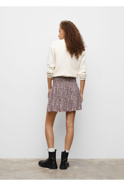 Ruffled Drawstring Mini Skirt - 4
