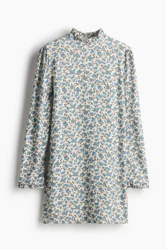 Ruffled jersey dress. 