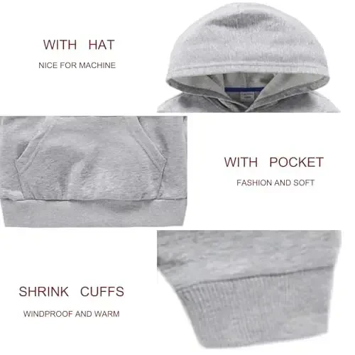 RUIBETYHUA Baby Kids Boy Girl Solid Casual Pocket Hoodie Sweatershirt Long Sleeve Pullover Tops 1-6T - 2