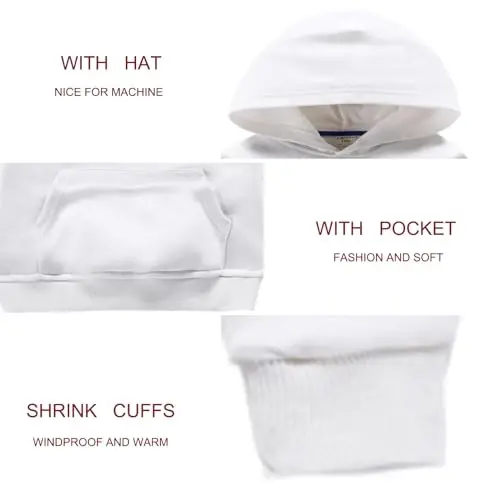 RUIBETYHUA Baby Kids O'g'il Qiz Qattiq Kundalik Cho'ntak Xudi Sviter Ko'ylagi Uzun Yengli Pullover Toplari 1-6T - 2