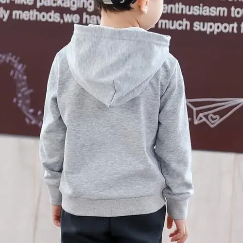 RUIBETYHUA Baby Kids O'g'il Qiz Qattiq Kundalik Cho'ntak Xudi Sviter Uzoq Qisma Pullover Toplar 1-6T - 6