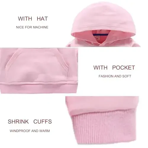 RUIBETYHUA Baby Kids Boy Girl Solid Casual Pocket Hoodie Sweatershirt Long Sleeve Pullover Tops 1-6T - 2