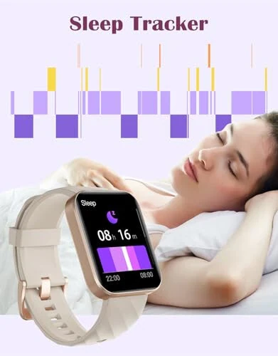 RUIMEN Smart Watches for Women Men (Answer/Make Calls) Compatible with iPhone/Android Phones, 1.85