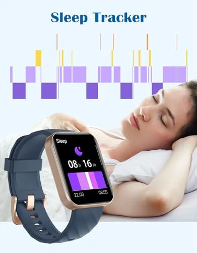 RUIMEN Smart Watches for Women Men (Answer/Make Calls) Compatible with iPhone/Android Phones, 1.85