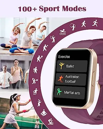 RUIMEN Smart Watches for Women Men (Answer/Make Calls) Compatible with iPhone/Android Phones, 1.85