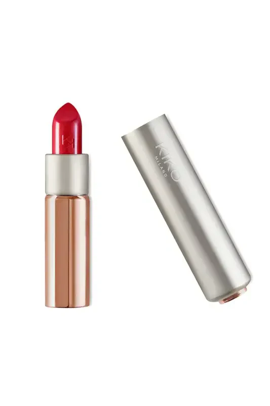 RUJ - GLOSSY DREAM SHEER LIPSTICK - 207-207 Poppy Red - KIKO