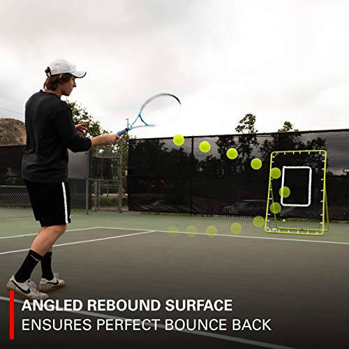 Rukket Tennis Practice Rebounder Net, 4x6 Rebound Wall for Tennis & Racquet Sports Ball, Portable Backboard for Indoor & Outdoor Training - 7