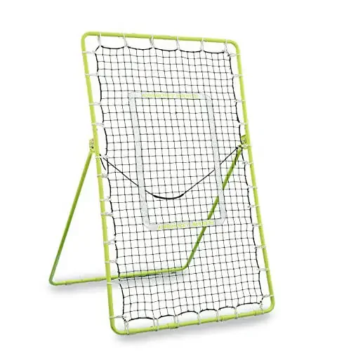 Rukket Tennis Practice Rebounder Net, 4x6 Rebound Wall for Tennis & Racquet Sports Ball, Portable Backboard for Indoor & Outdoor Training - 1