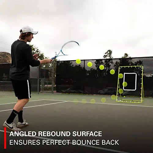 Rukket Tennis Practice Rebounder Net, 4x6 Rebound Wall for Tennis & Racquet Sports Ball, Portable Backboard for Indoor & Outdoor Training - 7