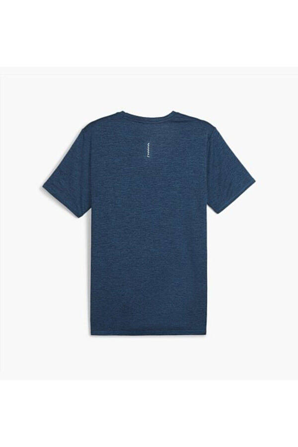 RUN FAVORITE HEATHER TEE M Blue Men's T-shirt - 4