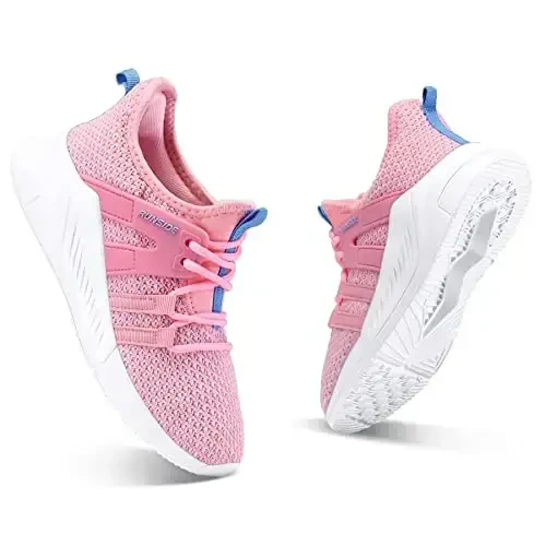 RUNSIDE Boys Girls Tennis Shoes Kids Lightweight Breathable Sneakers Lace-up Running Athletic Shoes for Toddler/Little Kid/Big Kid - RUNSIDE (1)