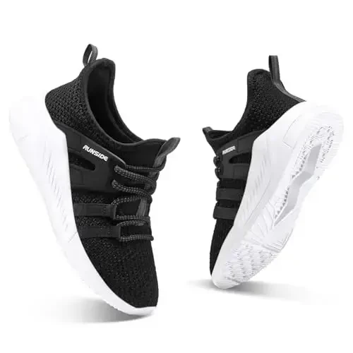 RUNSIDE Boys Girls Tennis Shoes Kids Lightweight Breathable Sneakers Lace-up Running Athletic Shoes for Toddler/Little Kid/Big Kid - RUNSIDE (1)