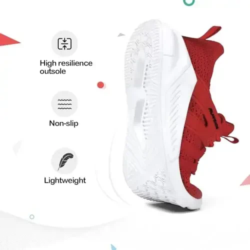 RUNSIDE Boys Girls Tennis Shoes Kids Lightweight Breathable Sneakers Lace-up Running Athletic Shoes for Toddler/Little Kid/Big Kid - 3