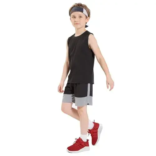 RUNSIDE Boys Girls Tennis Shoes Kids Lightweight Breathable Sneakers Lace-up Running Athletic Shoes for Toddler/Little Kid/Big Kid - 5