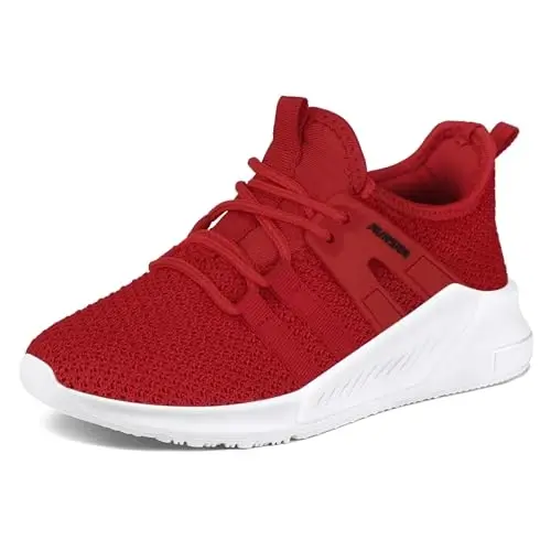 RUNSIDE Boys Girls Tennis Shoes Kids Lightweight Breathable Sneakers Lace-up Running Athletic Shoes for Toddler/Little Kid/Big Kid - 1
