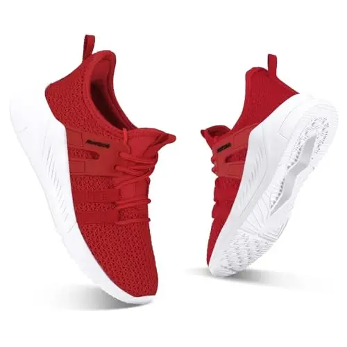RUNSIDE Boys Girls Tennis Shoes Kids Lightweight Breathable Sneakers Lace-up Running Athletic Shoes for Toddler/Little Kid/Big Kid - 2