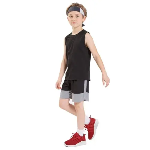 RUNSIDE Boys Girls Tennis Shoes Kids Lightweight Breathable Sneakers Lace-up Running Athletic Shoes for Toddler/Little Kid/Big Kid - 5