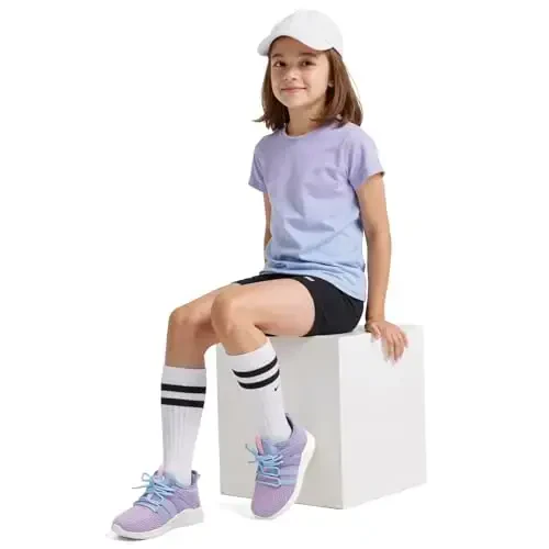 RUNSIDE Boys Girls Tennis Shoes Kids Lightweight Breathable Sneakers Lace-up Running Athletic Shoes for Toddler/Little Kid/Big Kid - 6