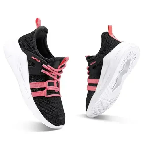 RUNSIDE Boys Girls Tennis Shoes Kids Lightweight Breathable Sneakers Lace-up Running Athletic Shoes for Toddler/Little Kid/Big Kid - RUNSIDE (1)