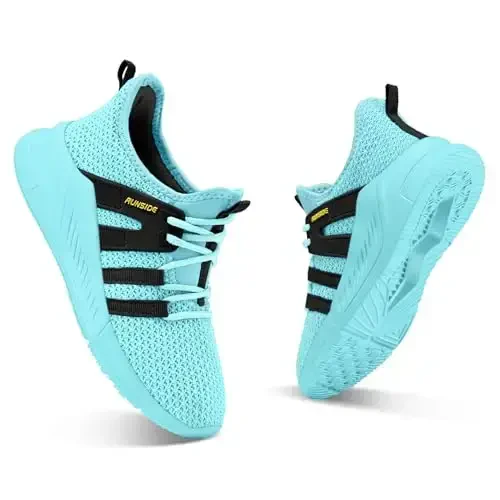 RUNSIDE Boys Girls Tennis Shoes Kids Lightweight Breathable Sneakers Lace-up Running Athletic Shoes for Toddler/Little Kid/Big Kid - 2