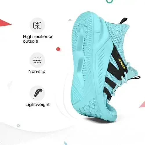 RUNSIDE Boys Girls Tennis Shoes Kids Lightweight Breathable Sneakers Lace-up Running Athletic Shoes for Toddler/Little Kid/Big Kid - 3