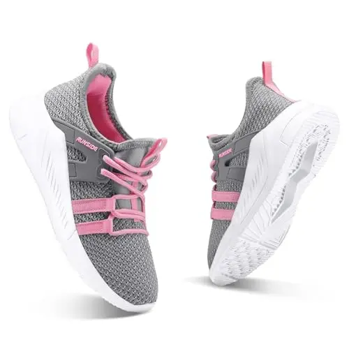 RUNSIDE Boys Girls Tennis Shoes Kids Lightweight Breathable Sneakers Lace-up Running Athletic Shoes for Toddler/Little Kid/Big Kid - 2
