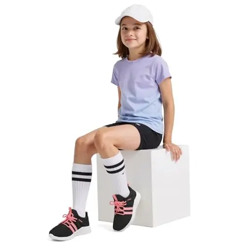 RUNSIDE Boys Girls Tennis Shoes Kids Lightweight Breathable Sneakers Lace-up Running Athletic Shoes for Toddler/Little Kid/Big Kid - 6