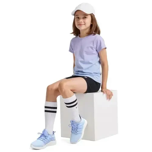 RUNSIDE Boys Girls Tennis Shoes Kids Lightweight Breathable Sneakers Lace-up Running Athletic Shoes for Toddler/Little Kid/Big Kid - 6