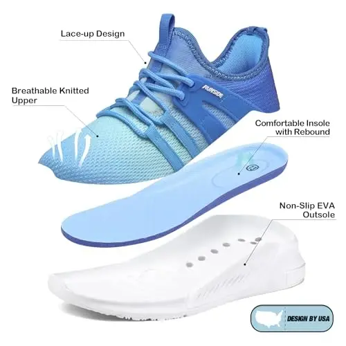 RUNSIDE Boys Girls Tennis Shoes Kids Lightweight Breathable Sneakers Lace-up Running Athletic Shoes for Toddler/Little Kid/Big Kid - 4