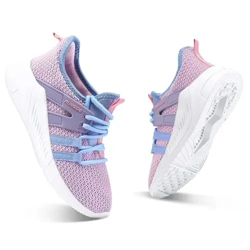 RUNSIDE Boys Girls Tennis Shoes Kids Lightweight Breathable Sneakers Lace-up Running Athletic Shoes for Toddler/Little Kid/Big Kid - 2