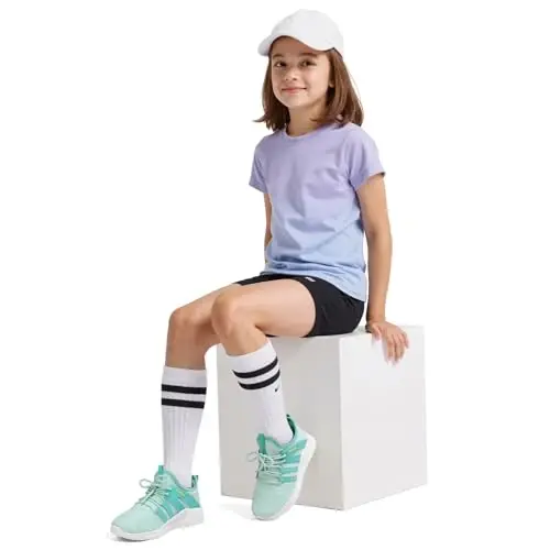 RUNSIDE Boys Girls Tennis Shoes Kids Lightweight Breathable Sneakers Lace-up Running Athletic Shoes for Toddler/Little Kid/Big Kid - 6