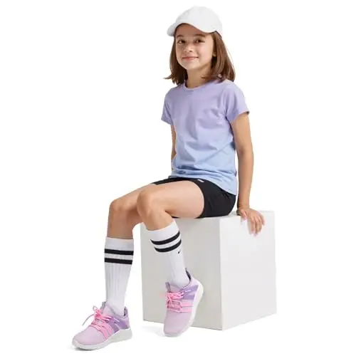 RUNSIDE Boys Girls Tennis Shoes Kids Lightweight Breathable Sneakers Lace-up Running Athletic Shoes for Toddler/Little Kid/Big Kid - 6