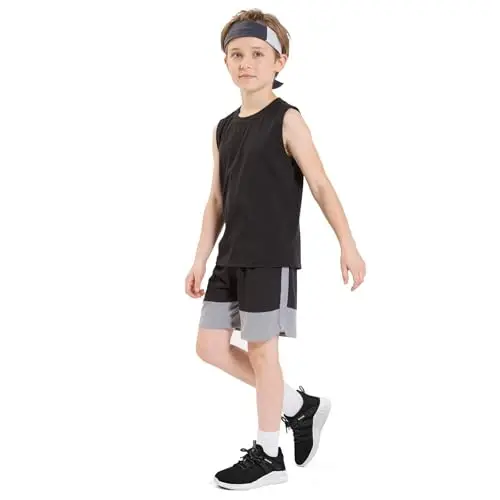 RUNSIDE Boys Girls Tennis Shoes Kids Lightweight Breathable Sneakers Lace-up Running Athletic Shoes for Toddler/Little Kid/Big Kid - 5