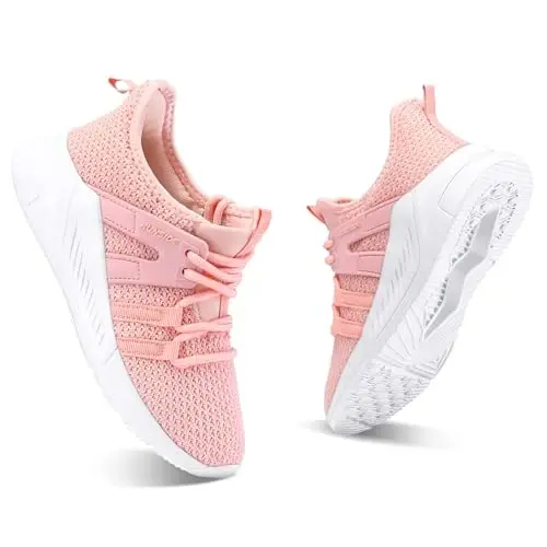 RUNSIDE Girls Tennis Shoes Lace-up Running Sneaker for Kids | Lightweight Breathable Running Athletic Toddler/Little Kid/Big Kid - 3