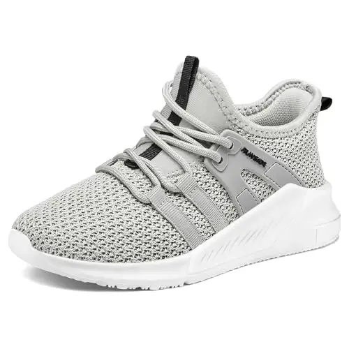 RUNSIDE Girls Tennis Shoes Lace-up Running Sneaker for Kids | Lightweight Breathable Running Athletic Toddler/Little Kid/Big Kid - 1