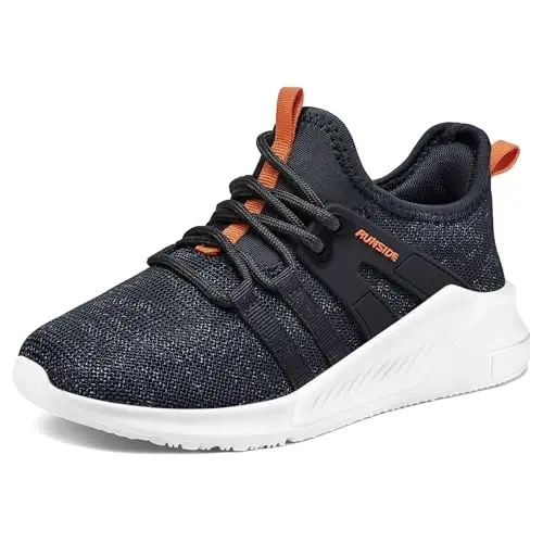 RUNSIDE Girls Tennis Shoes Lace-up Running Sneaker for Kids | Lightweight Breathable Running Athletic Toddler/Little Kid/Big Kid - 1
