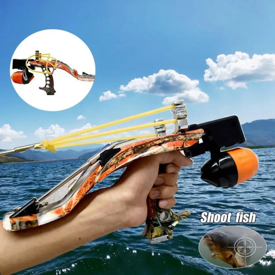 Runzkzy All-in-one Fish Shooting Slingshot Fishing Reel Sighting Multifunctional Outdoor Fish Slingshot Package - 1