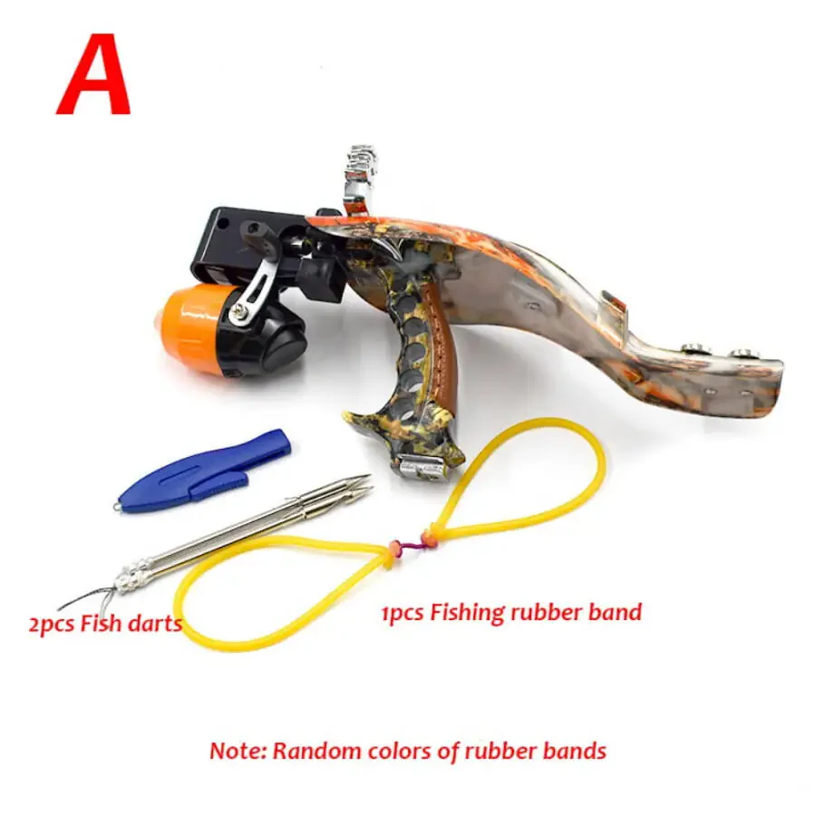 Runzkzy All-in-one Fish Shooting Slingshot Fishing Reel Sighting Multifunctional Outdoor Fish Slingshot Package - 2